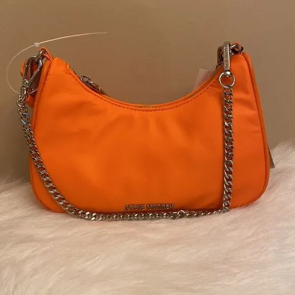 NWT Steve Madden Crossbody Bag w/ Airpod Pouch - Orange - Picture 7 of 17